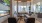 a living room with a large screen
