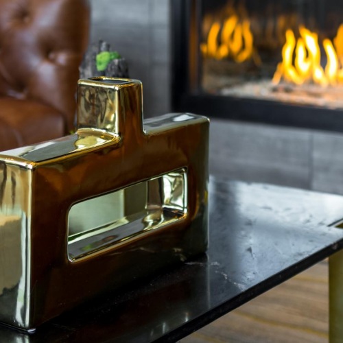 The essence of exceptional living a fireplace in a room