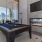 a pool table in a room